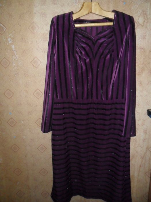 Платье СССР бархат с металлизированной нитью.