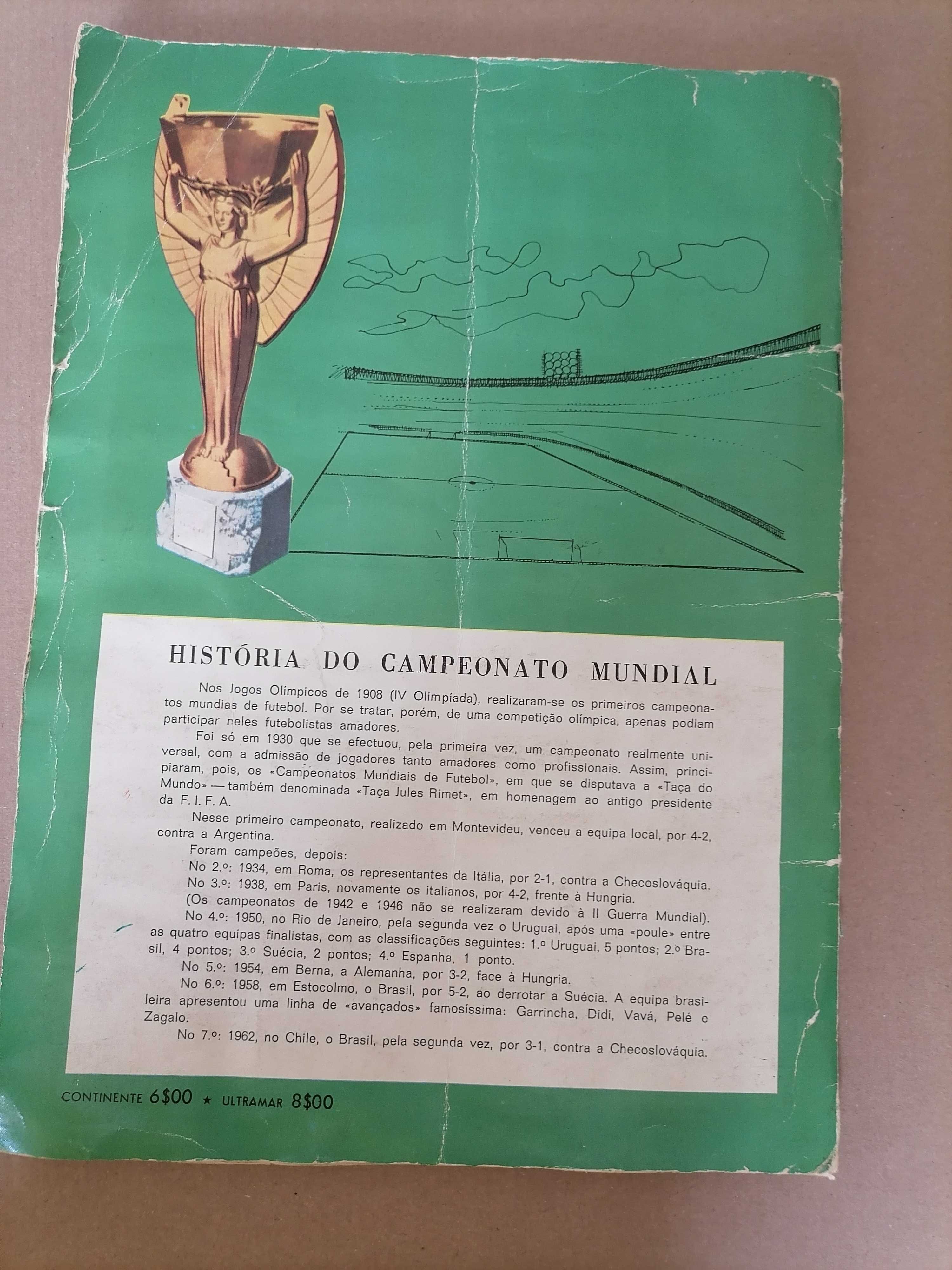 Caderneta COMPLETA Cromos  Mundial 66 c/Eusébio - Ag. Port. Revistas