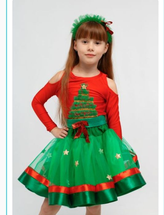 Новорічний костюм "Ялинка" на дівчинку