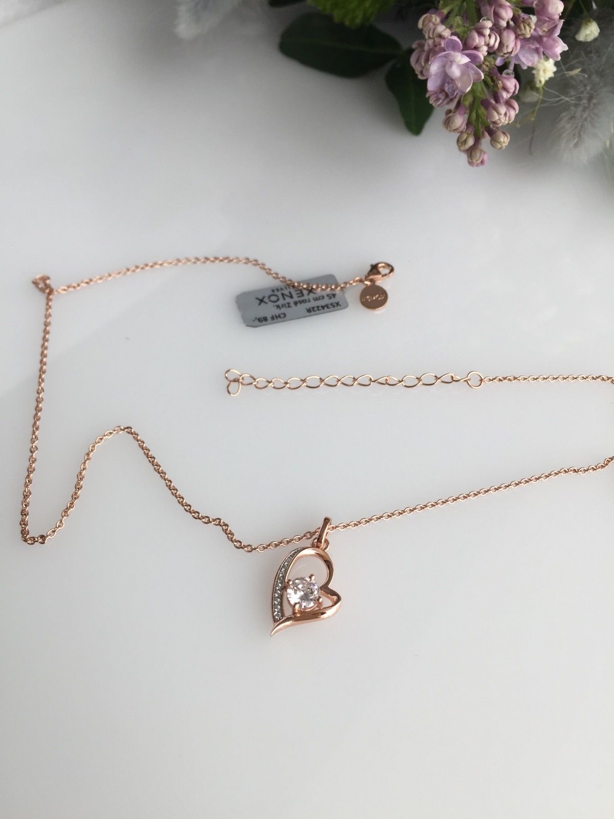 Цепочка з підвіскою Xenox,(Thomas Sabo, Esprit) срібло 925 , позолота