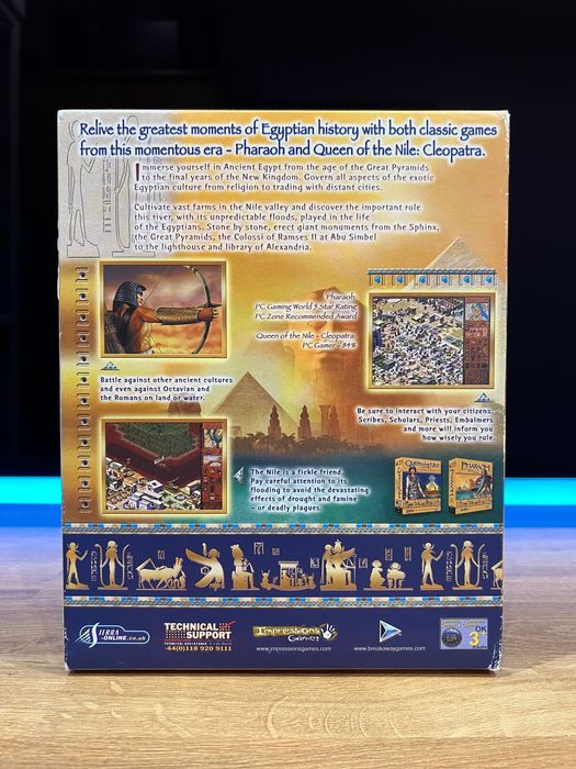 Pharaoh Gold + Cleopatra (PC EN 2000) BIG BOX angielskie wydanie