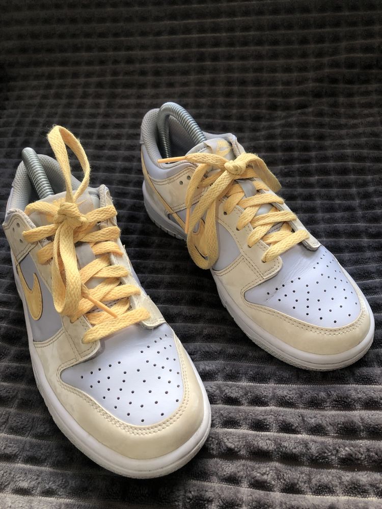 NIKE (38) 24см Dunk Low Melon Tint женские кроссовки кеды оригинал кож