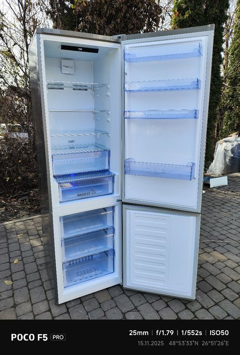 Холодильник BEKO 2 м висота сталь нержавійка є доставка
