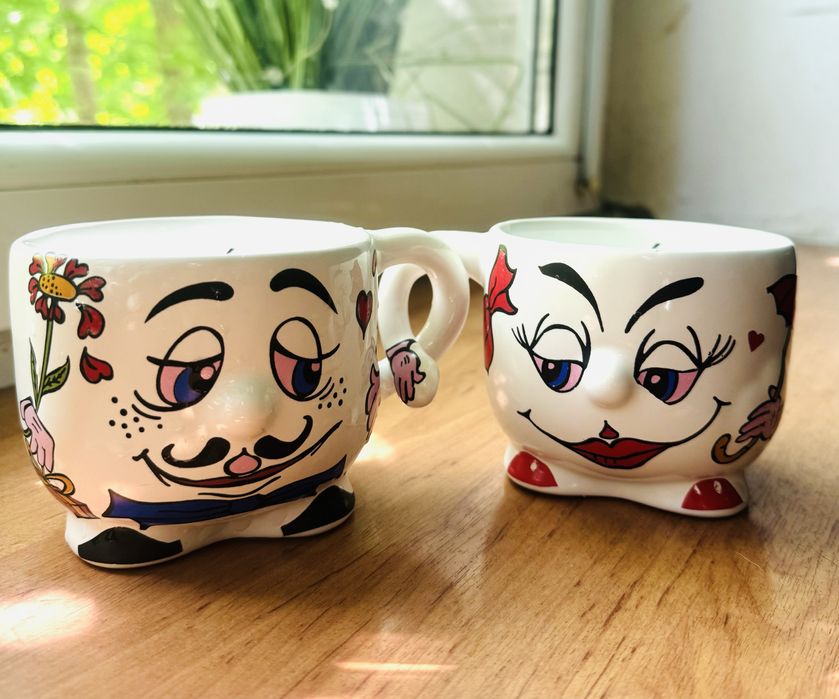 Oryginalny komplet filiżanek na prezent