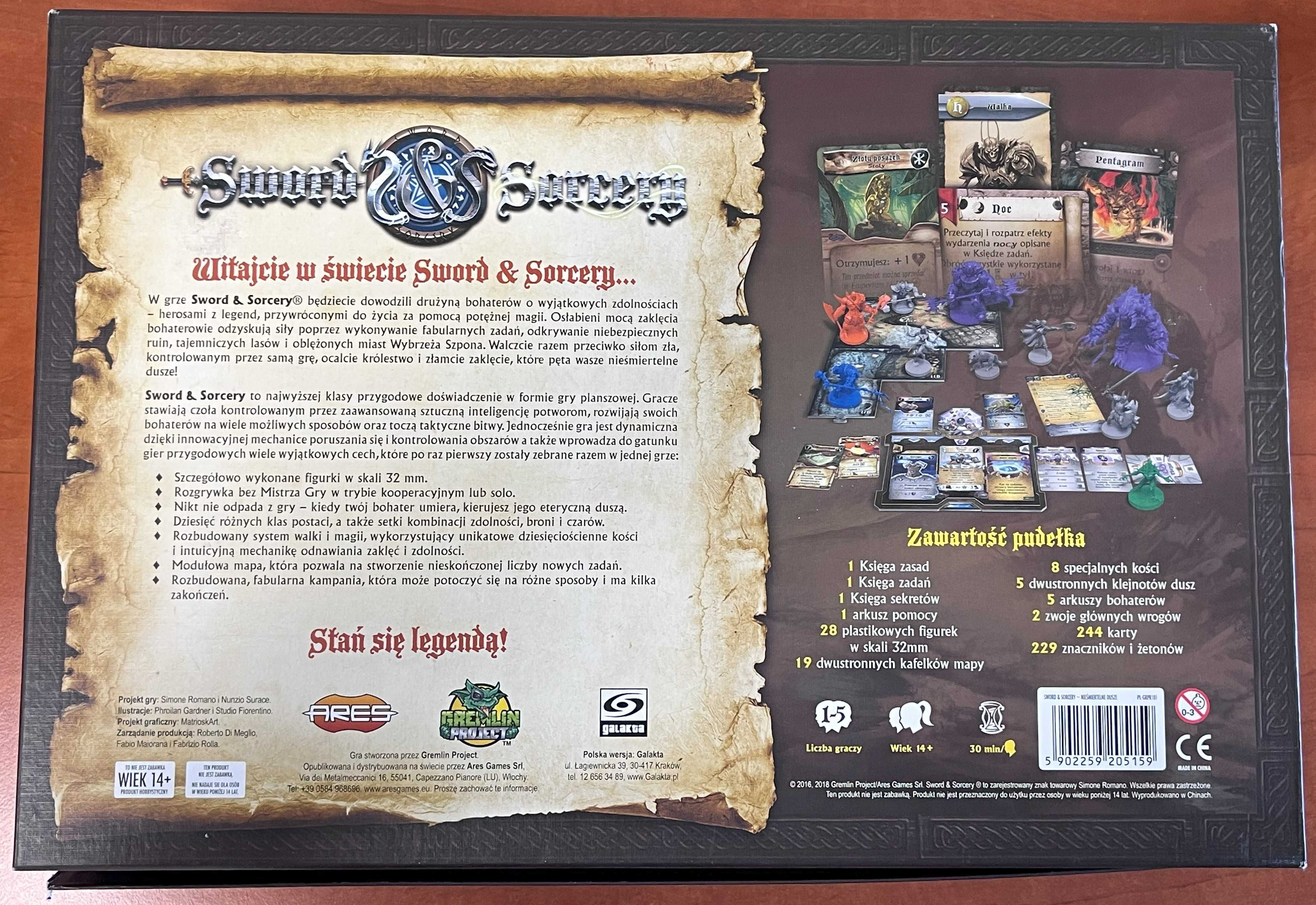 Sword & Sorcery Nieśmiertelne Dusze gra planszowa