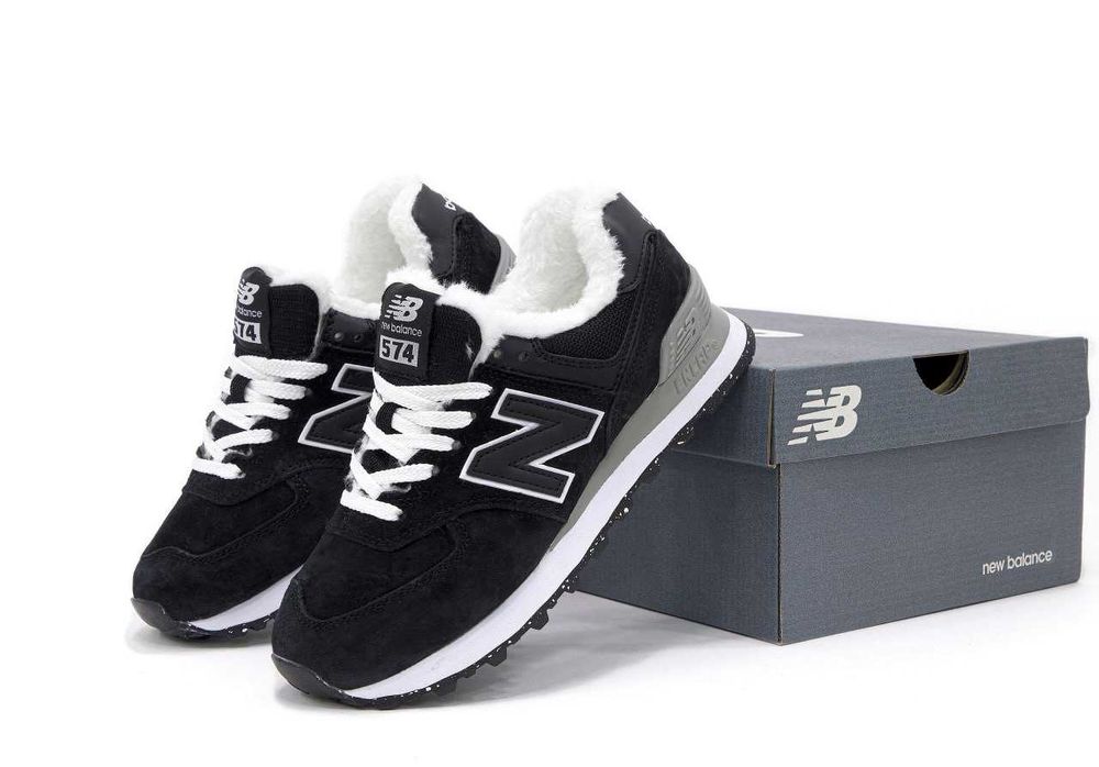 Зимові Кросівки New Balance 574 Хутро 36-45 (Оплата при отриманні)
