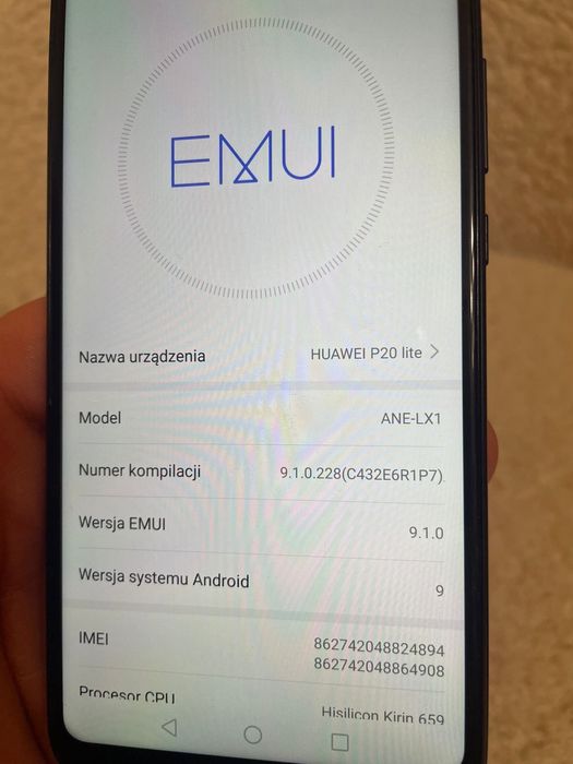 Huawei P20 Lite (ANE‑LX1) 4 GB RAM + 64 GB pamięci 16 mp aparat