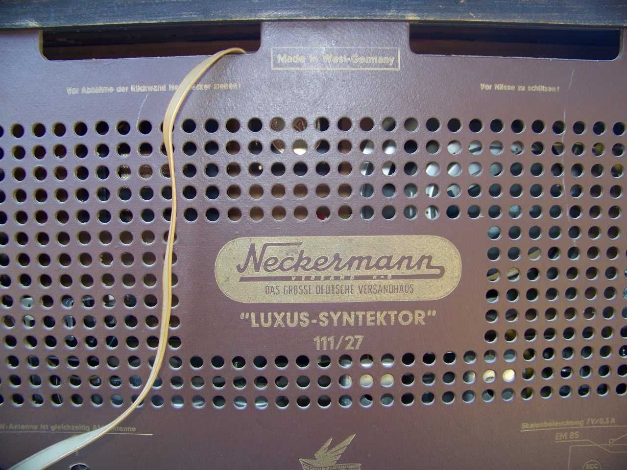 Stare radio lampowe Neckermann Luxus-Syntektor 111/27 Sprawne!
