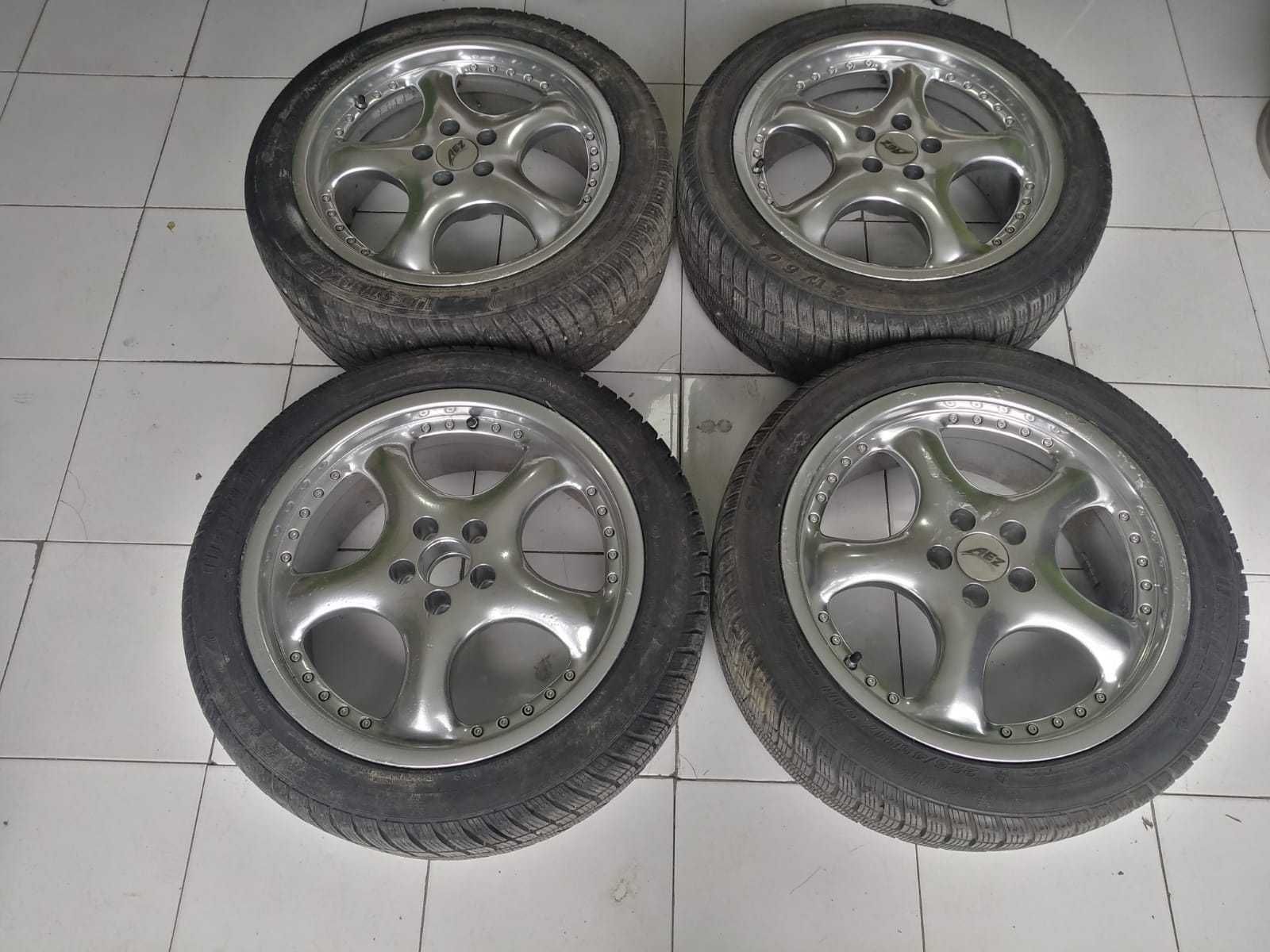 4 Jantes AEZ 7.5JX17 ET 35 com Pneus 225/25R17 Seminovos