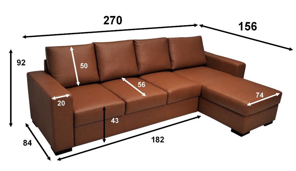 270x156 narożnik SKÓRA sofa kanapa rogówka ze skóry PRODUCENT, WYBÓR