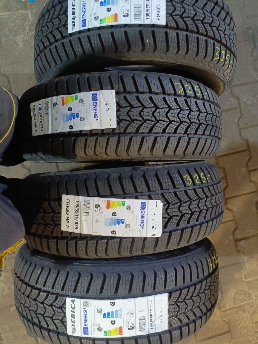 Nowe opony zimowe 195/55/16 Dębica 2024r