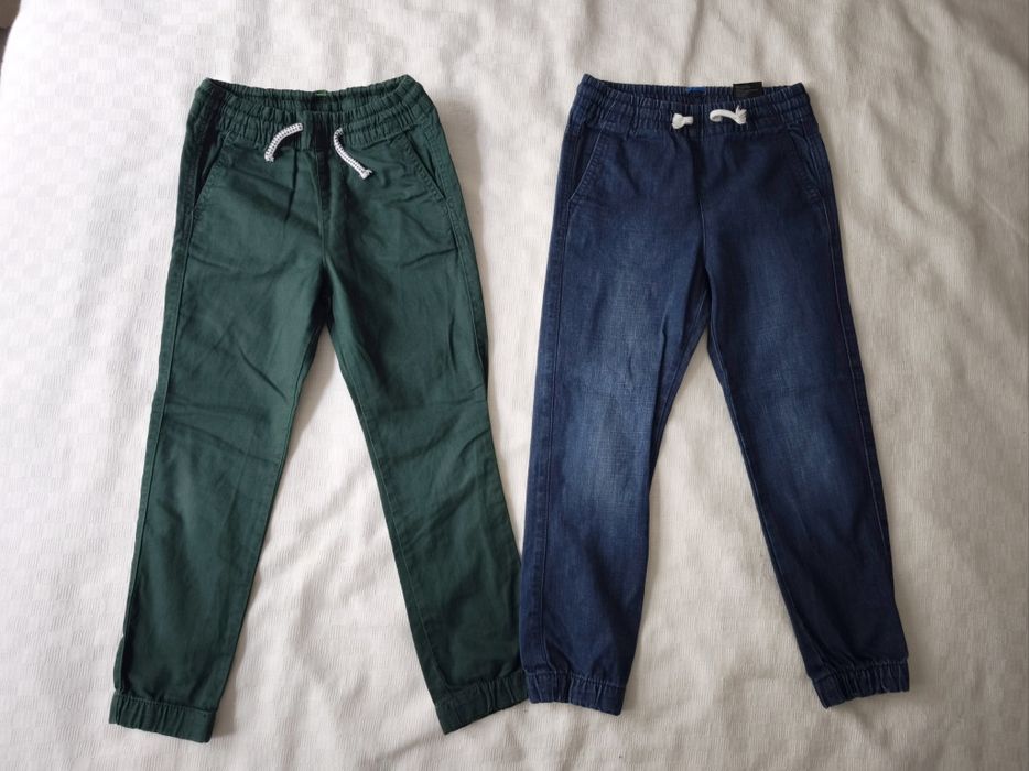 11x spodnie dresowe jeansowe chinosy bojówki rozmiar 122 H&M Converse