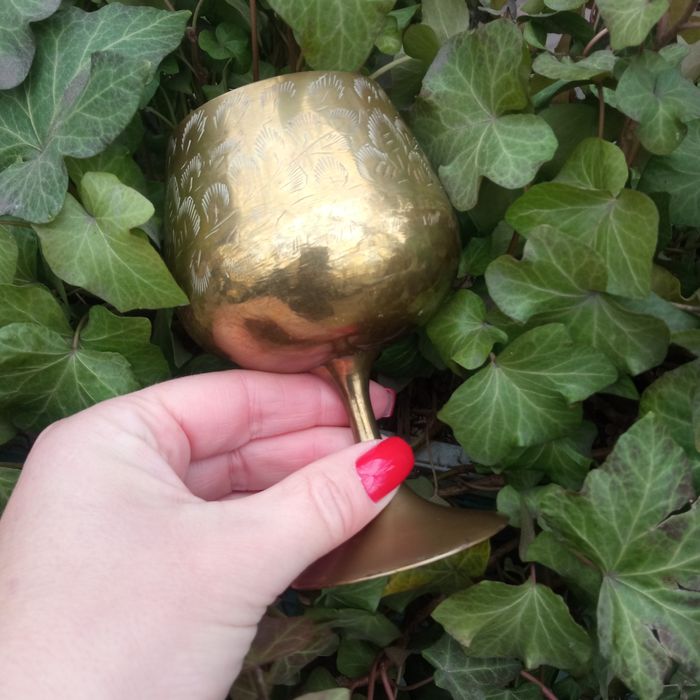 Фужер латунь винтажный