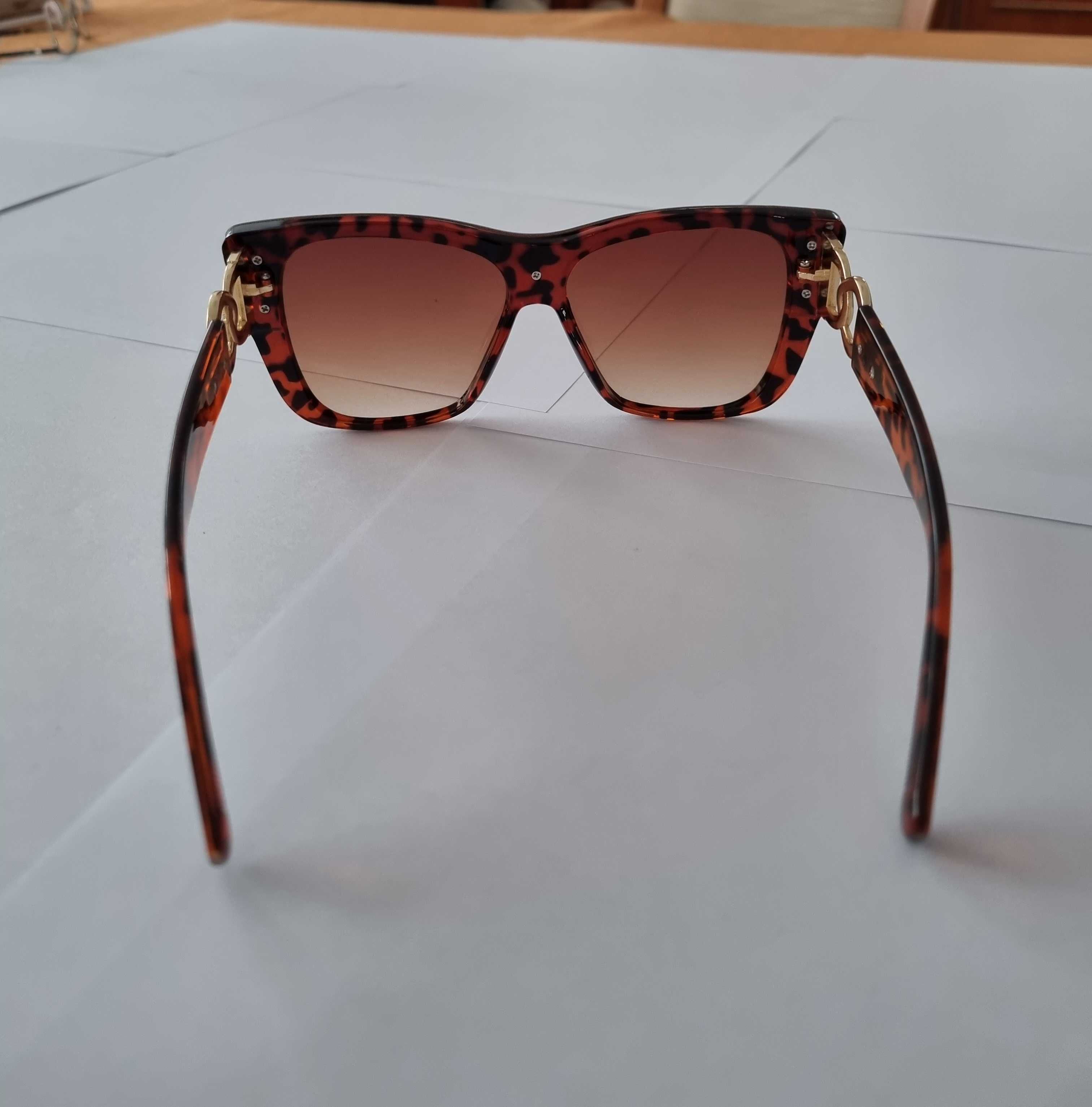 Modne okulary przeciwsłoneczne Cat Eye damskie luksusowe