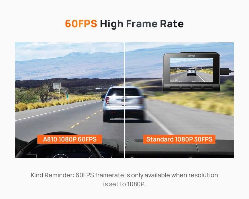 Відеореєстратор Xiaomi 70mai Dash Cam 4K A810