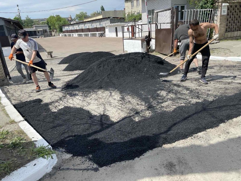 Асфальтирование, укладка тротуарної плитки, Бордюрів, Крошка