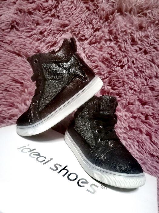 Brokatowe botki glam style trampki dla dziewczynki 27