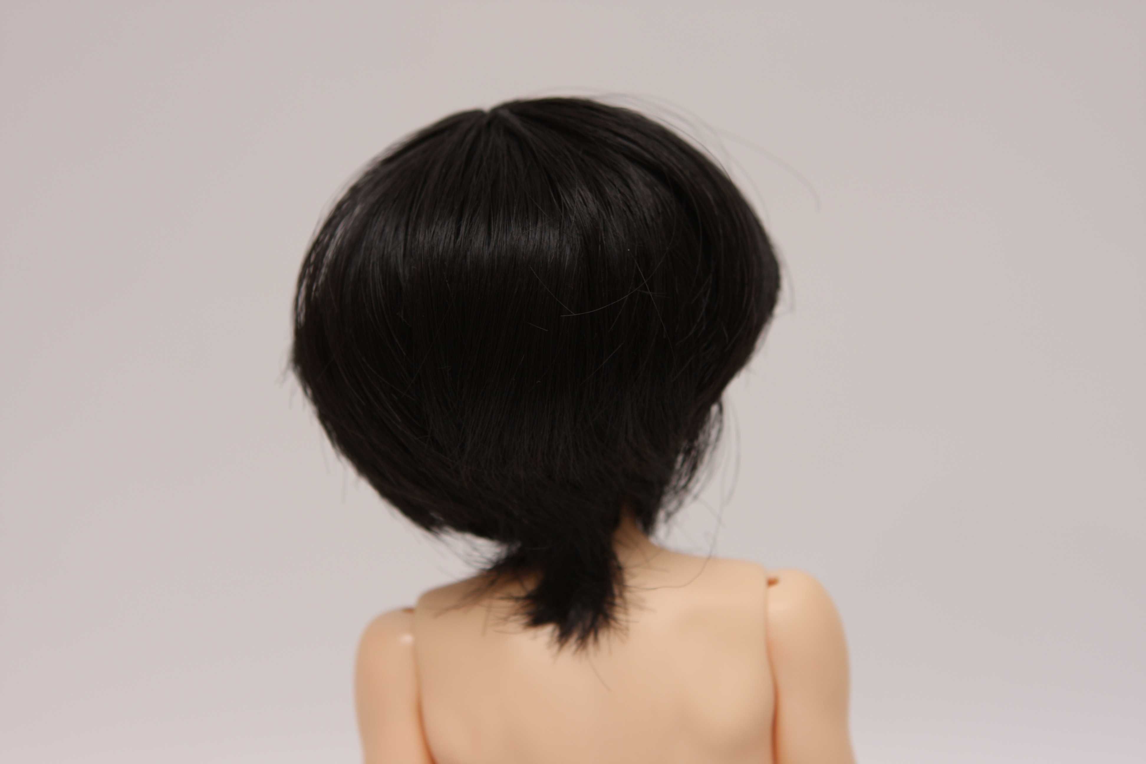 czarny wig dla lalki BJD 1/4  1/3