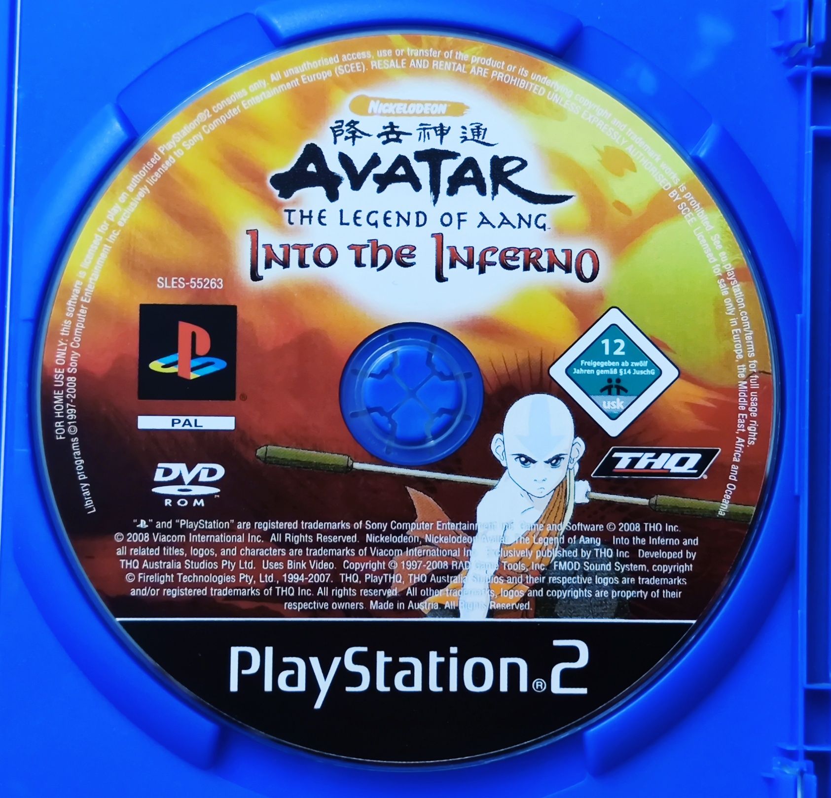 Avatar: Into the Inferno PlayStation 2 PS2