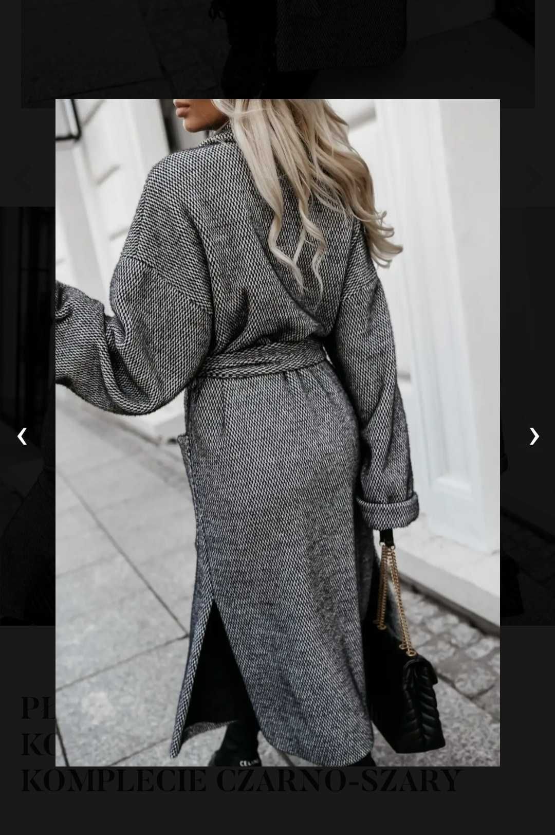 Płaszcz Jodełka oversize