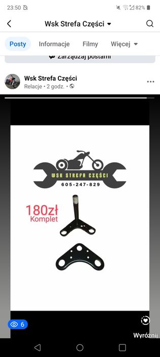 Silnik WSK 125 sprawny