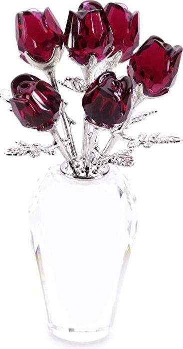 Wazon z różami Swarowskiego