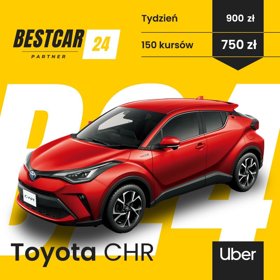 Toyota Corolla/CHR/Lexus/ Hybryda + LPG/ Uber/ 650 zł/ Fabia 350 zł