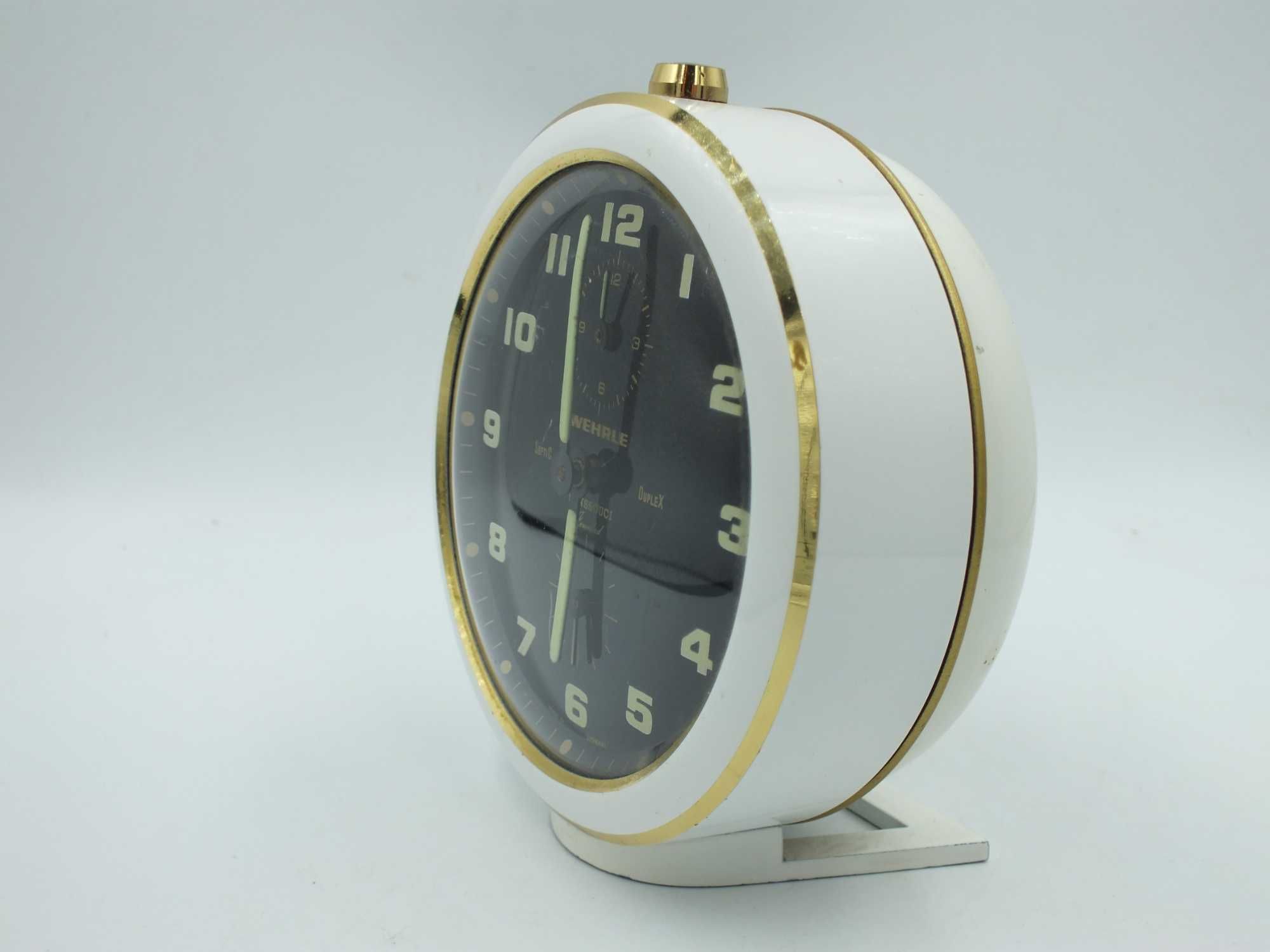 WEHRLE SANSSOUCI Duplex SOFTIC budzik zegar Vintage Unikat
