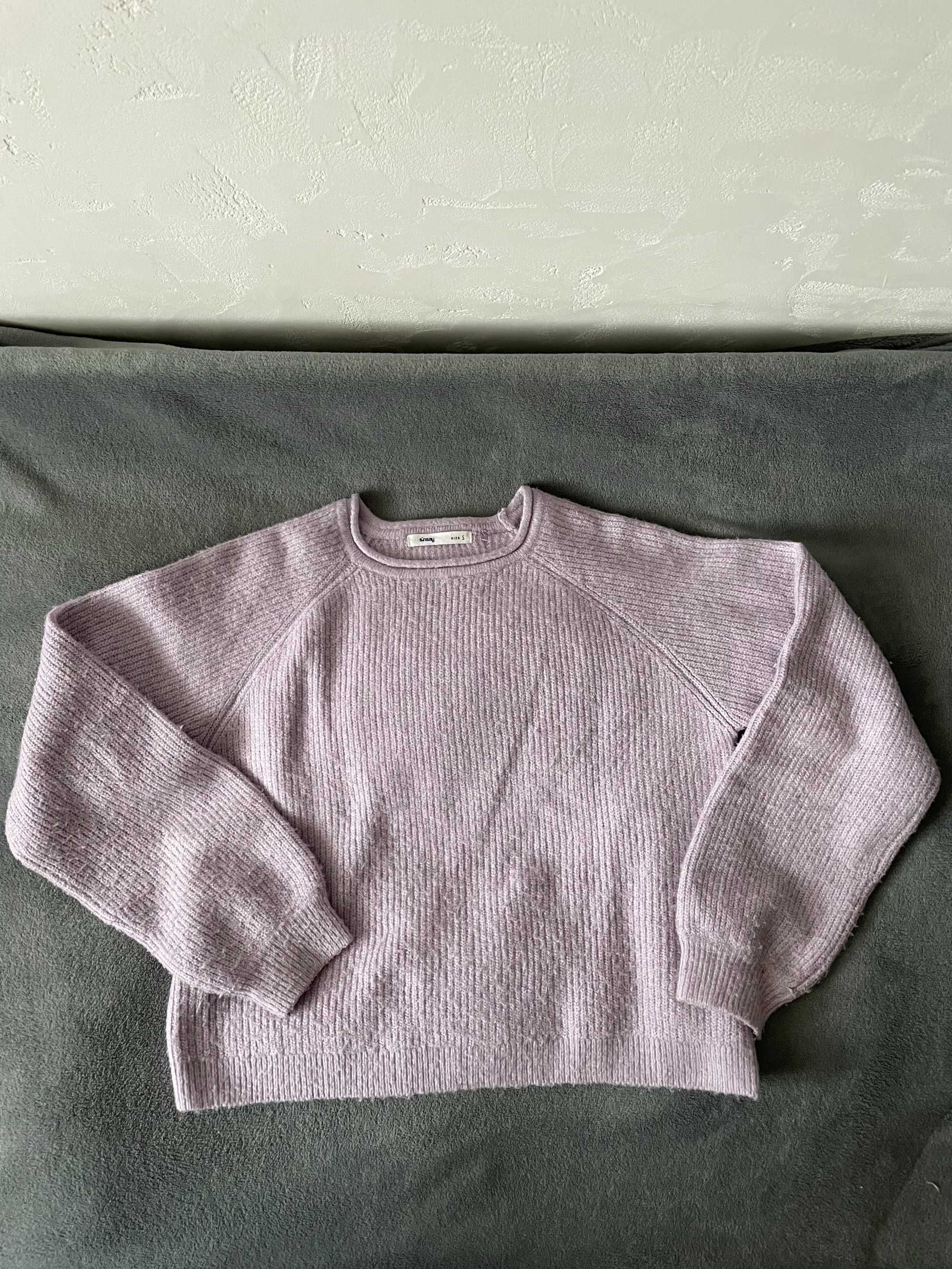 Sweter jasny fiolet S