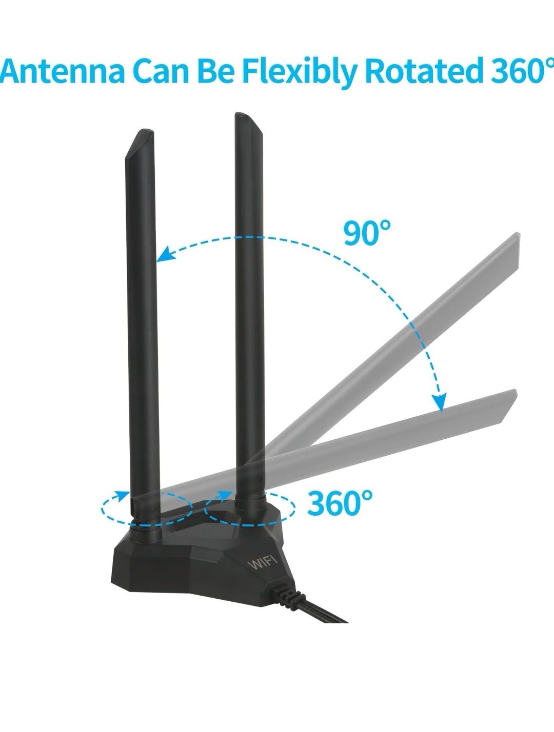 Nelawya Dwuzakresowa antena Wi-Fi 8 dBi 2,4 GHz 5 GHz 5,8 GHz RP-SMA