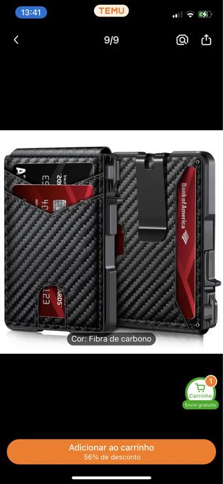 Carteira RFID minimalista Premium