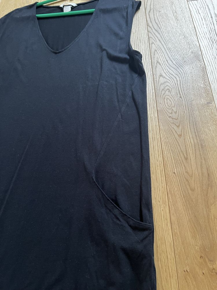 Sukienka czarna oversize H&M r. S
