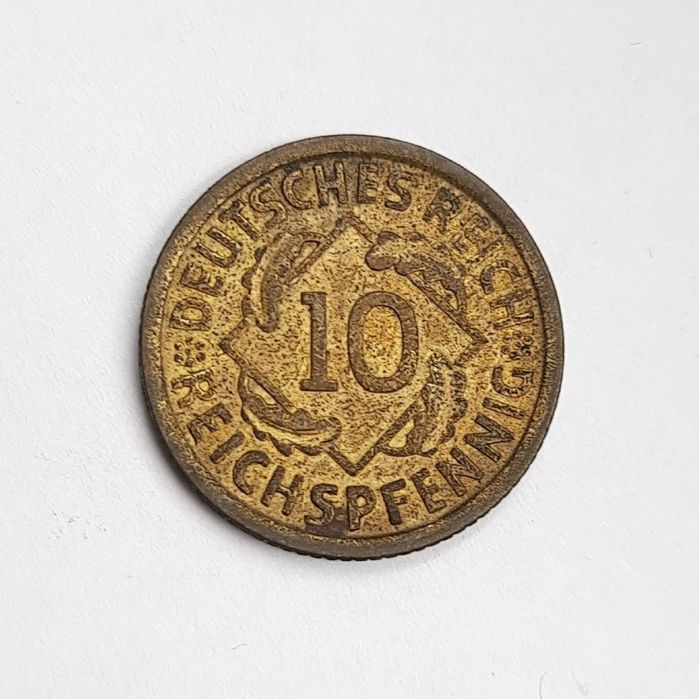 Stara moneta kolekcjonerska 10 reichspfennig 1932 Niemcy weimar