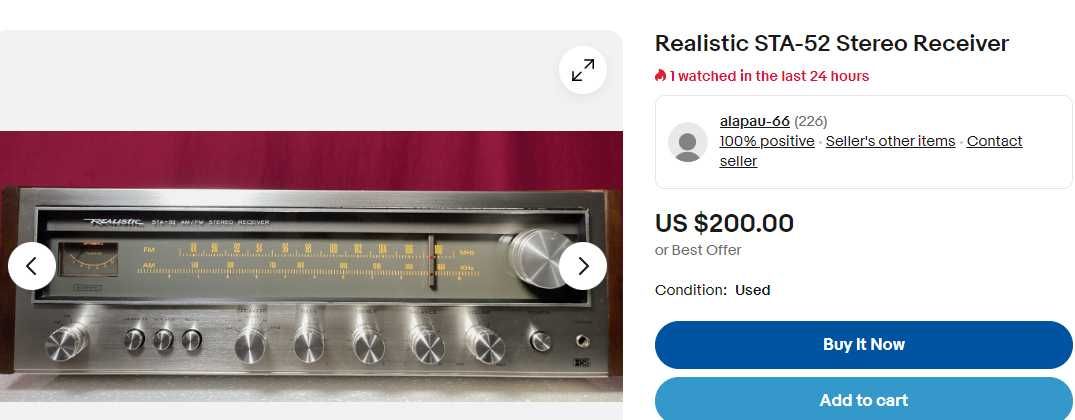 Realistic STA-95 Stereo Receiver усилитель радио