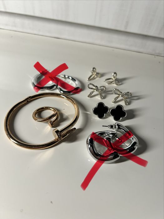 Бижутерия серёжки и браслет