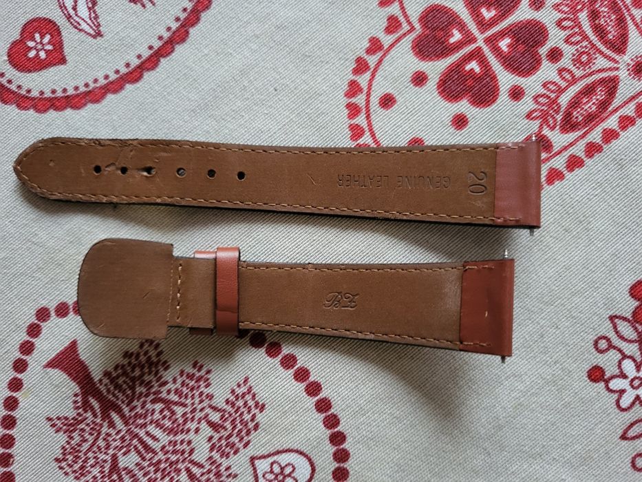 Pasek do zegarka skórzany 20 mm Genuine Leather