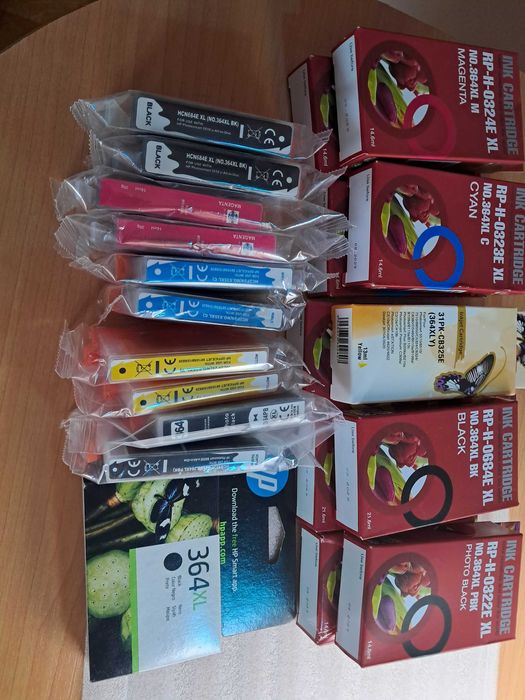 Tinteiros HP 364 (compativeis) - Total de 21 tinteiros