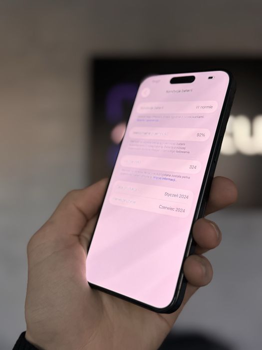 RATY 0% iPhone 15 Pro Max 256GB BATERIA 92% GWARANCJA 12 miesiecy!!!