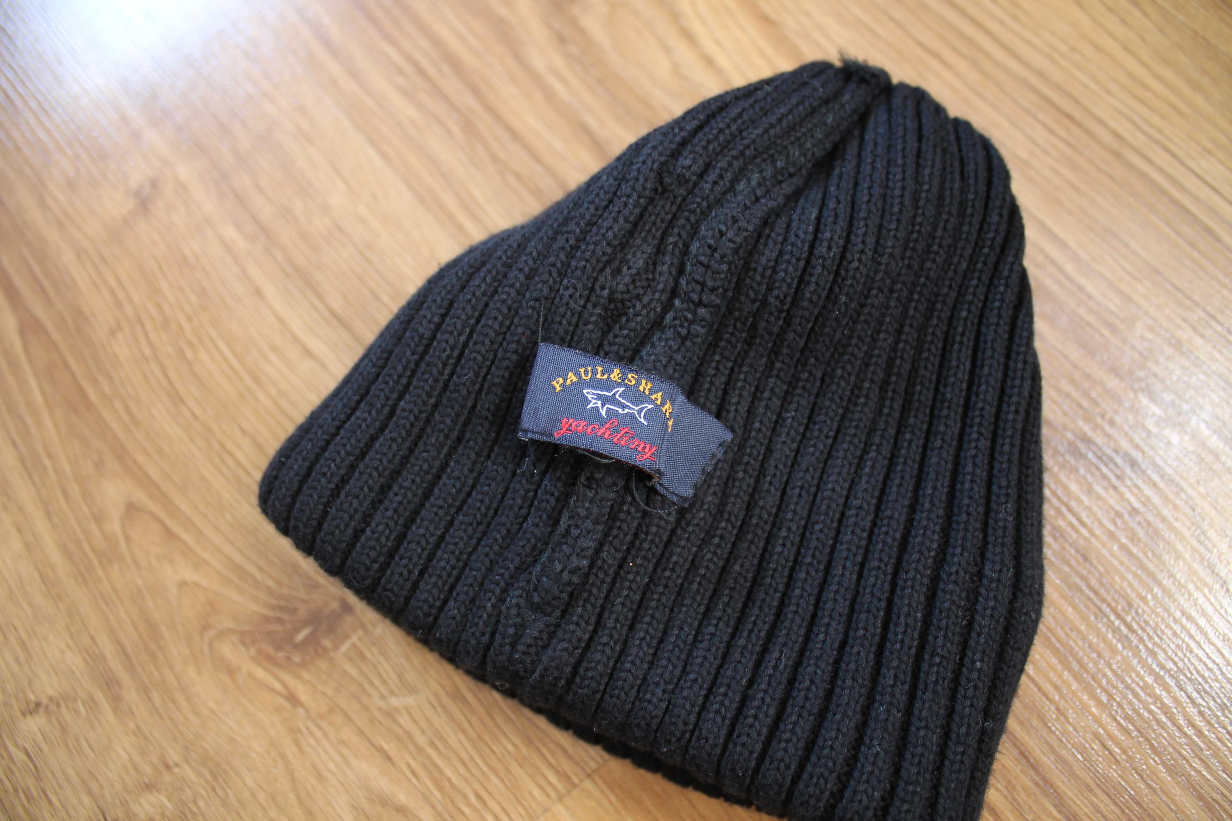 унисекс шерстяная шапка бини paul&shark beanie