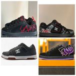 Унисекс кожаные кроссовки DC Shoes Slayer Court Graffik кросівки дс
