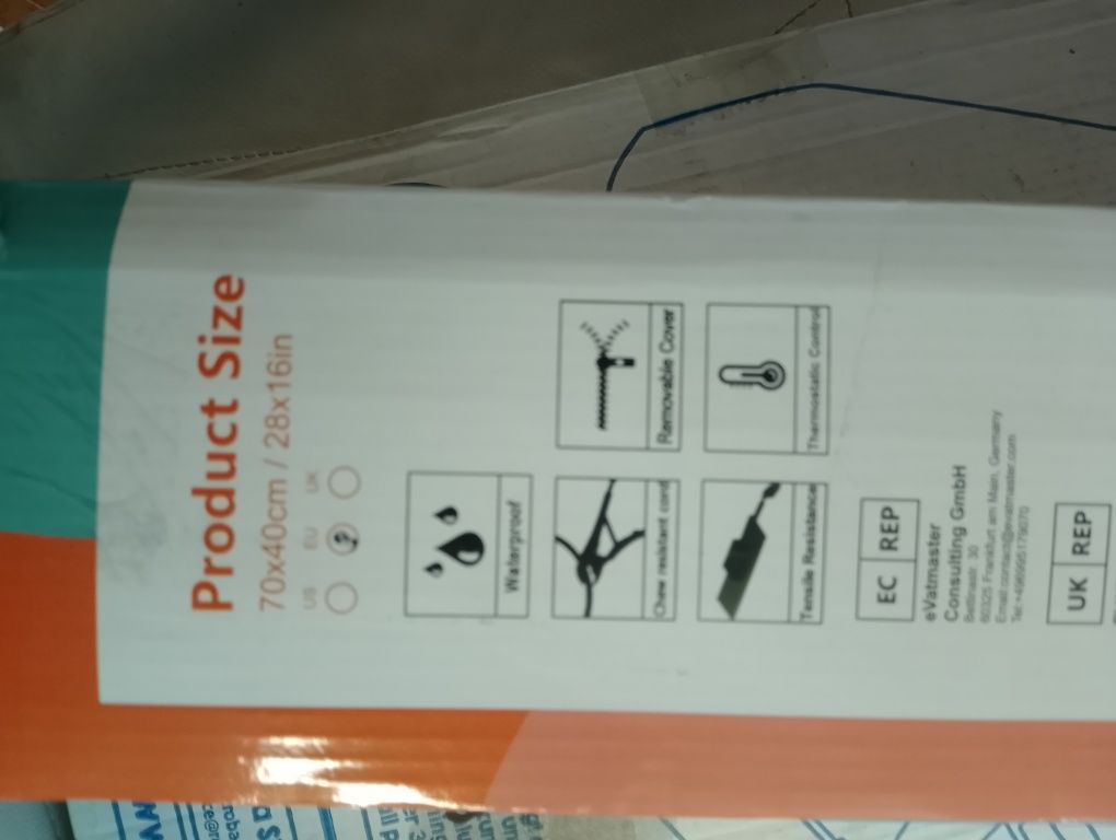 Mata grzewcza dla psa o wymiarach 70 x 40