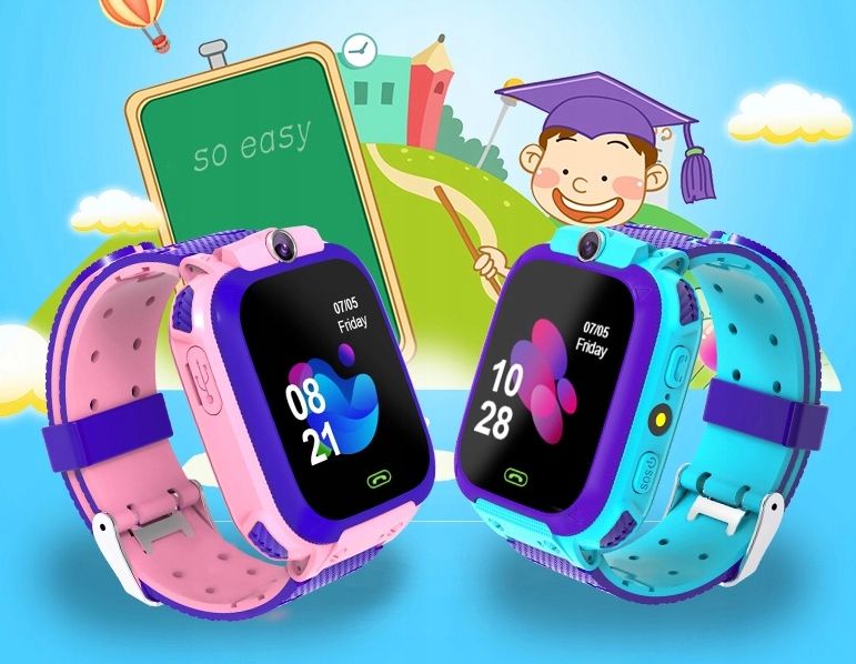 Smartwatch Dla Dzieci Zegarek Dziecięcy Lokalizator Lbs + Karta SIM
