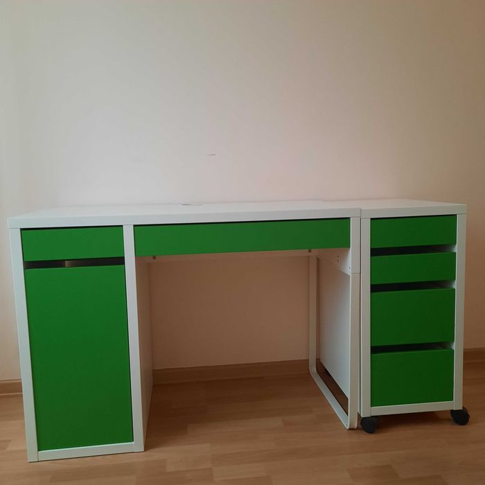 Biurko z dostawką + krzesło