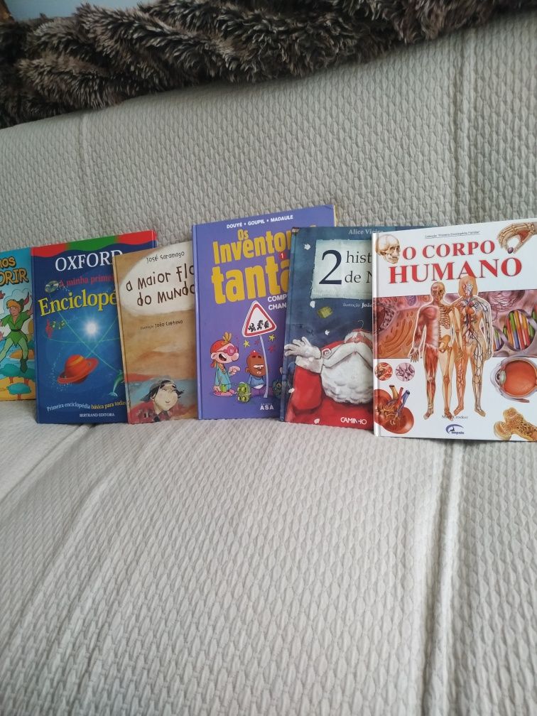 Vários livros infantis e juvenis