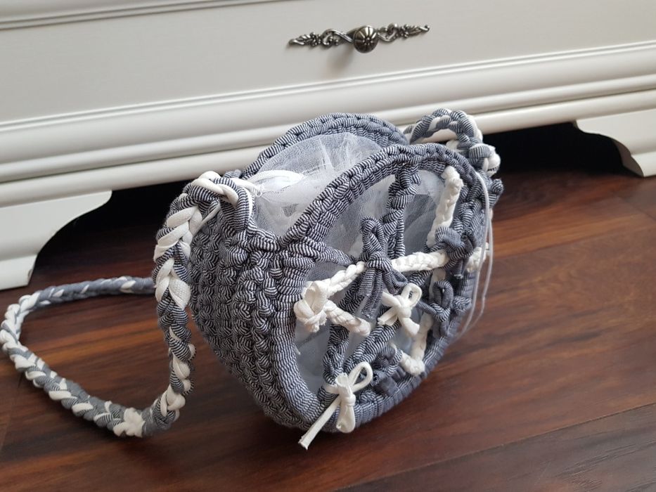 Torebka handmade boho ze sznurka