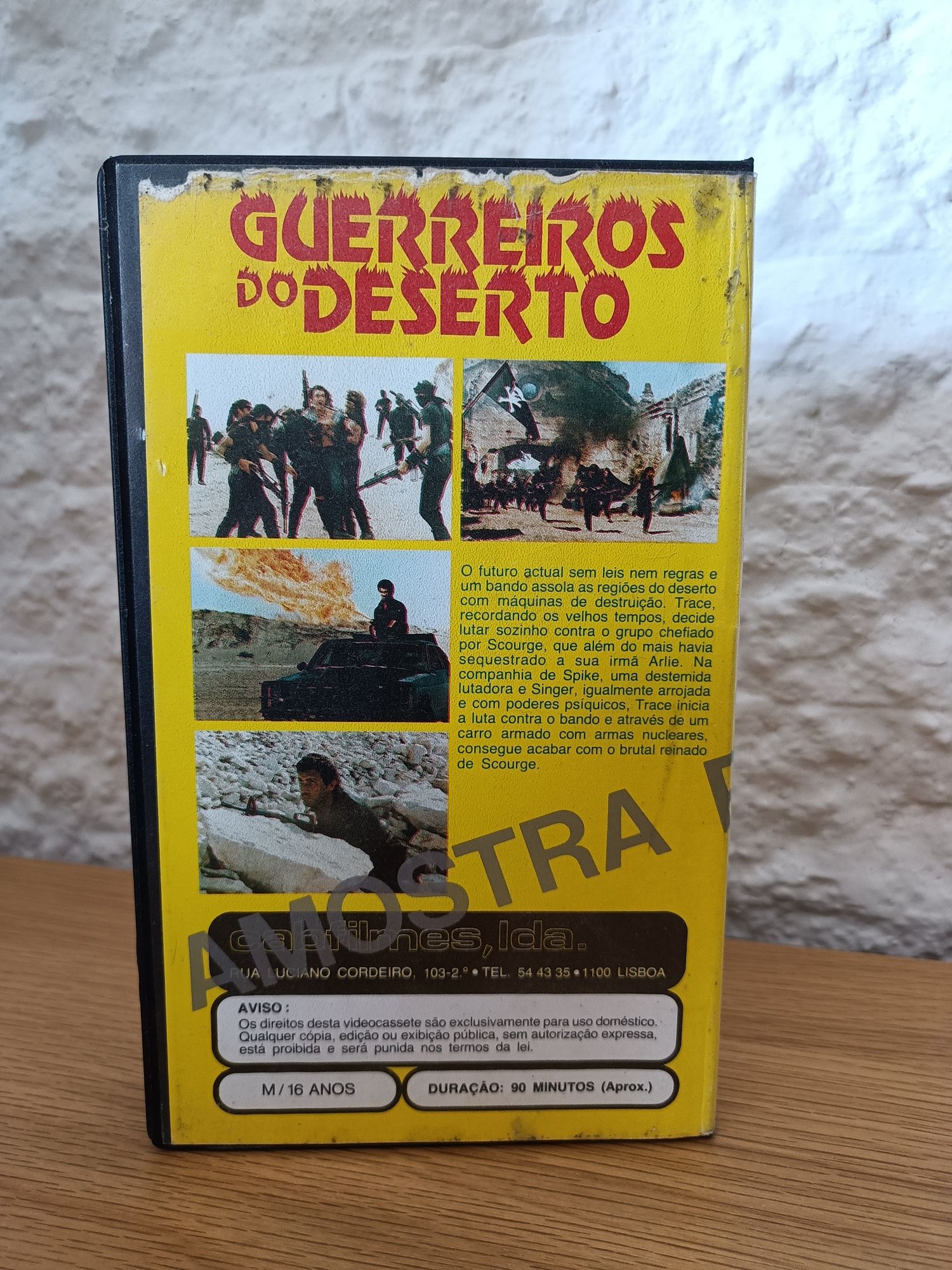 Filme VHS Guerreiros do Deserto (Wheels of Fire) Cirio Santiago