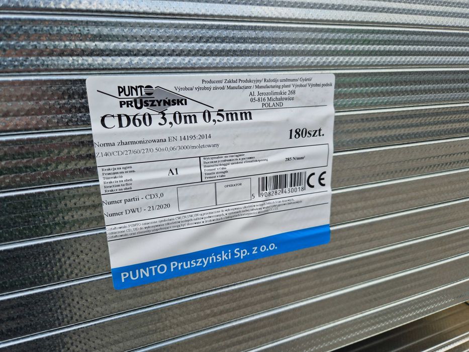 Profile na sufity stelaże sufitowe profile gk profil CD60 profil UD30