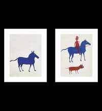 Plakaty bez Ram, Niebieski Koń - Bill Traylor