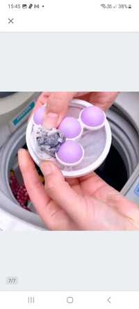 Kula do prania do zbierania kłaczków kolor fioletowy 1 szt. Kod  H04