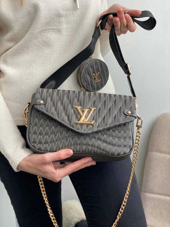 Сумочка Louis Vuitton LV mini grey Black сумка женская